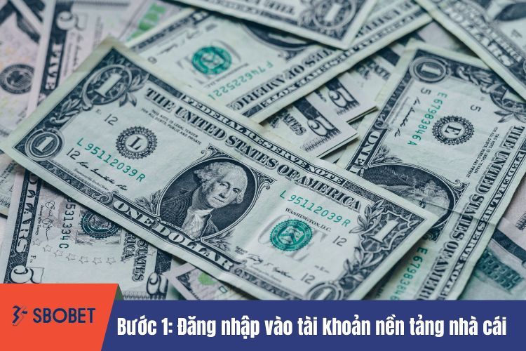 Bước 1: Đăng nhập vào tài khoản nền tảng nhà cái